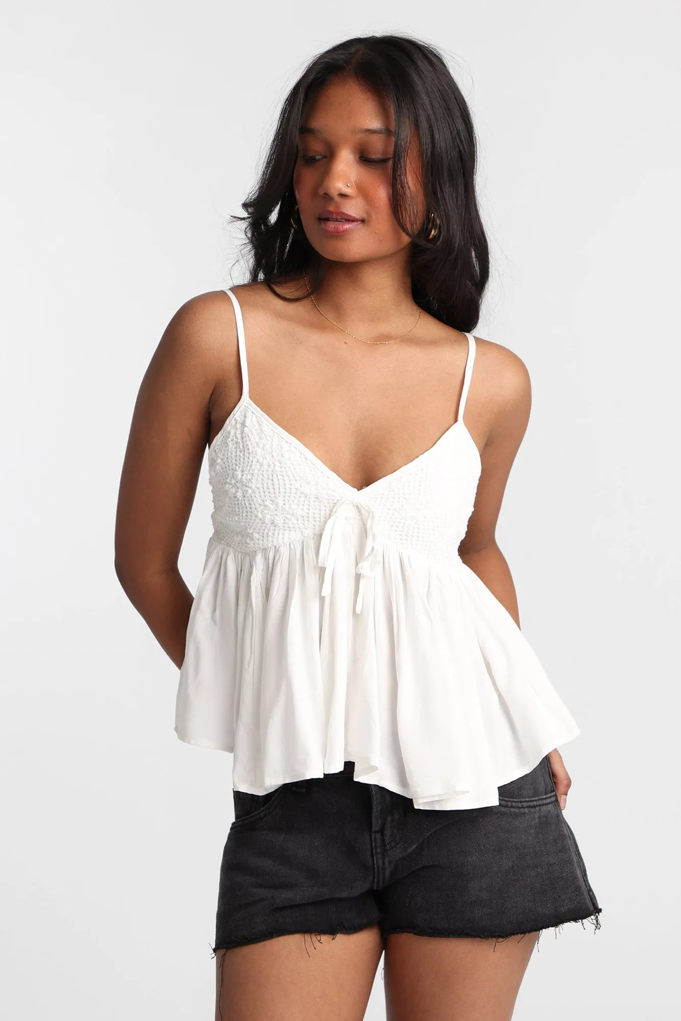 AERO Crochet Peplum Top sold by Bluenotes product image thumbnail 2