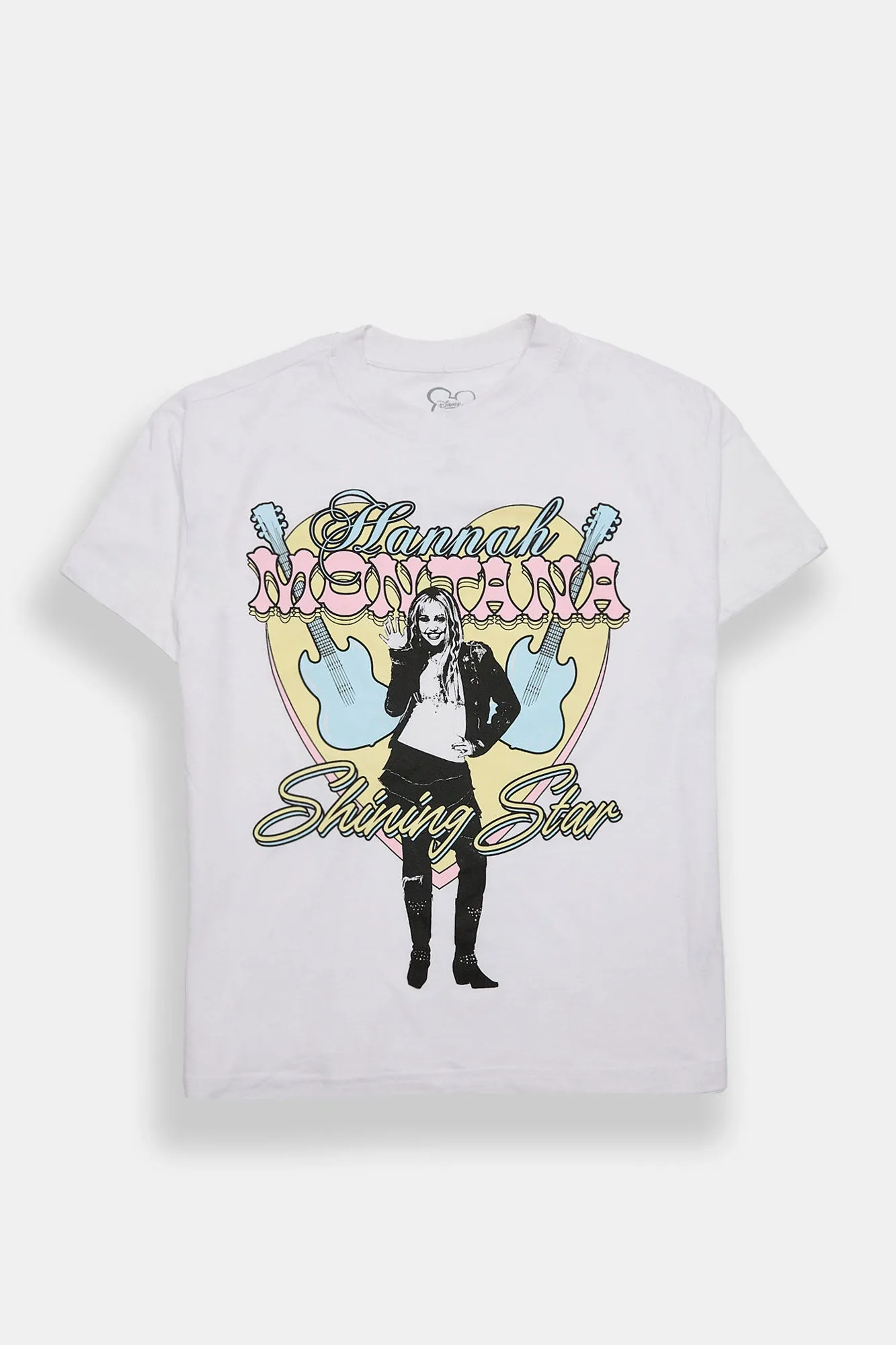 Hannah Montana Shining Star Graphic Boyfriend Tee sold by Bluenotes