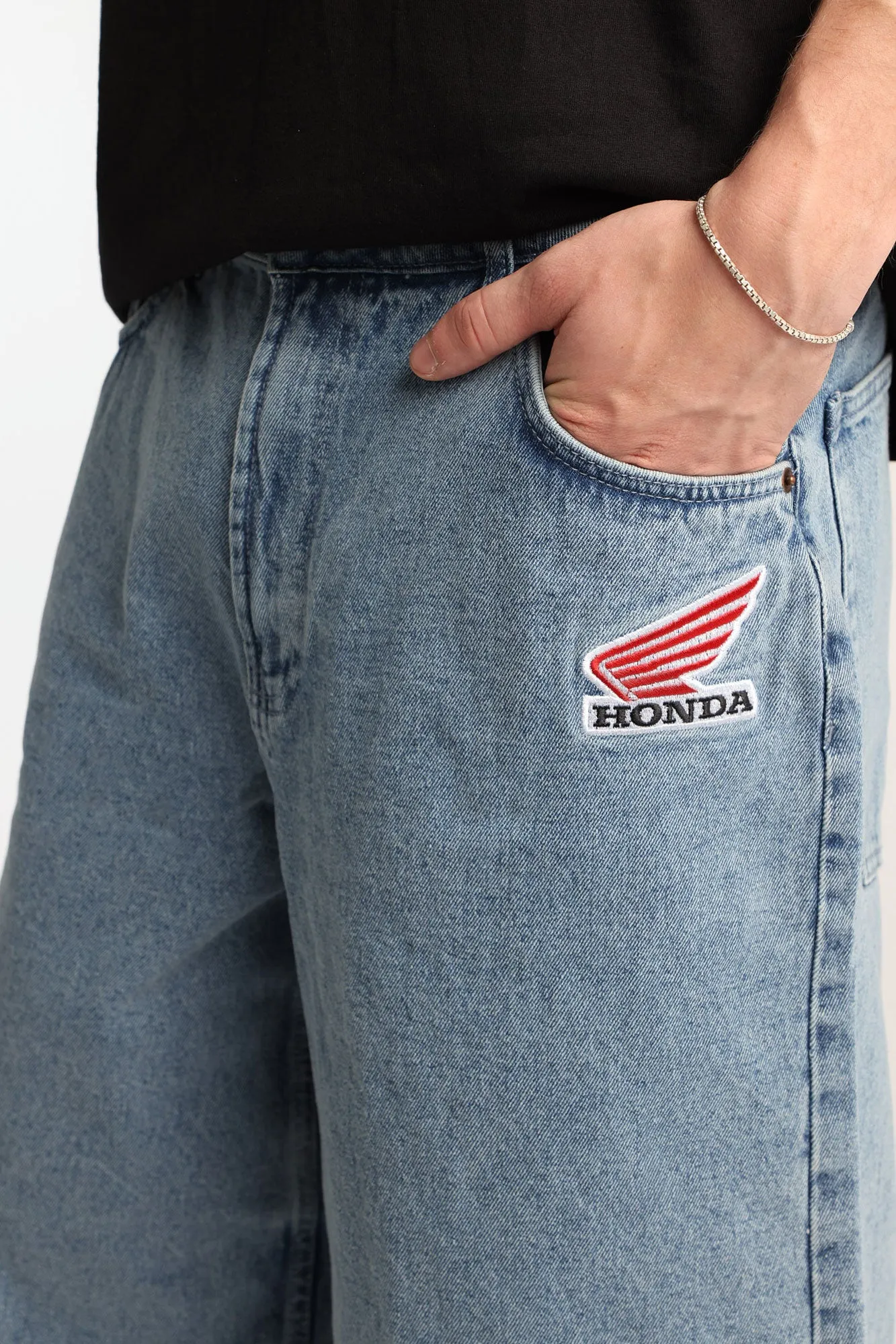 Honda JT Racing USA Embroidered Patch Jorts sold by Bluenotes product image thumbnail 3