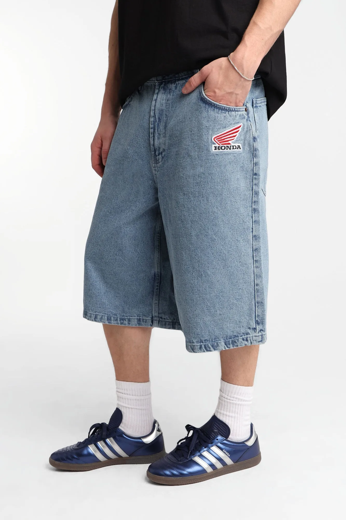 Honda JT Racing USA Embroidered Patch Jorts sold by Bluenotes