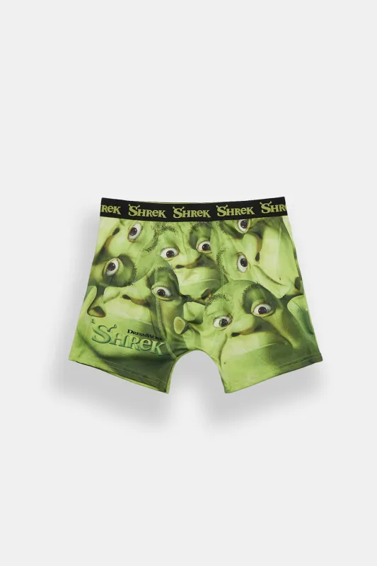 Shrek Staring Faces Printed Boxer Briefs made by Bluenotes