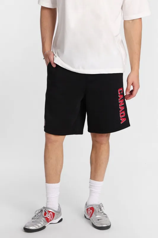 Canada Graphic Fleece Shorts made by Bluenotes
