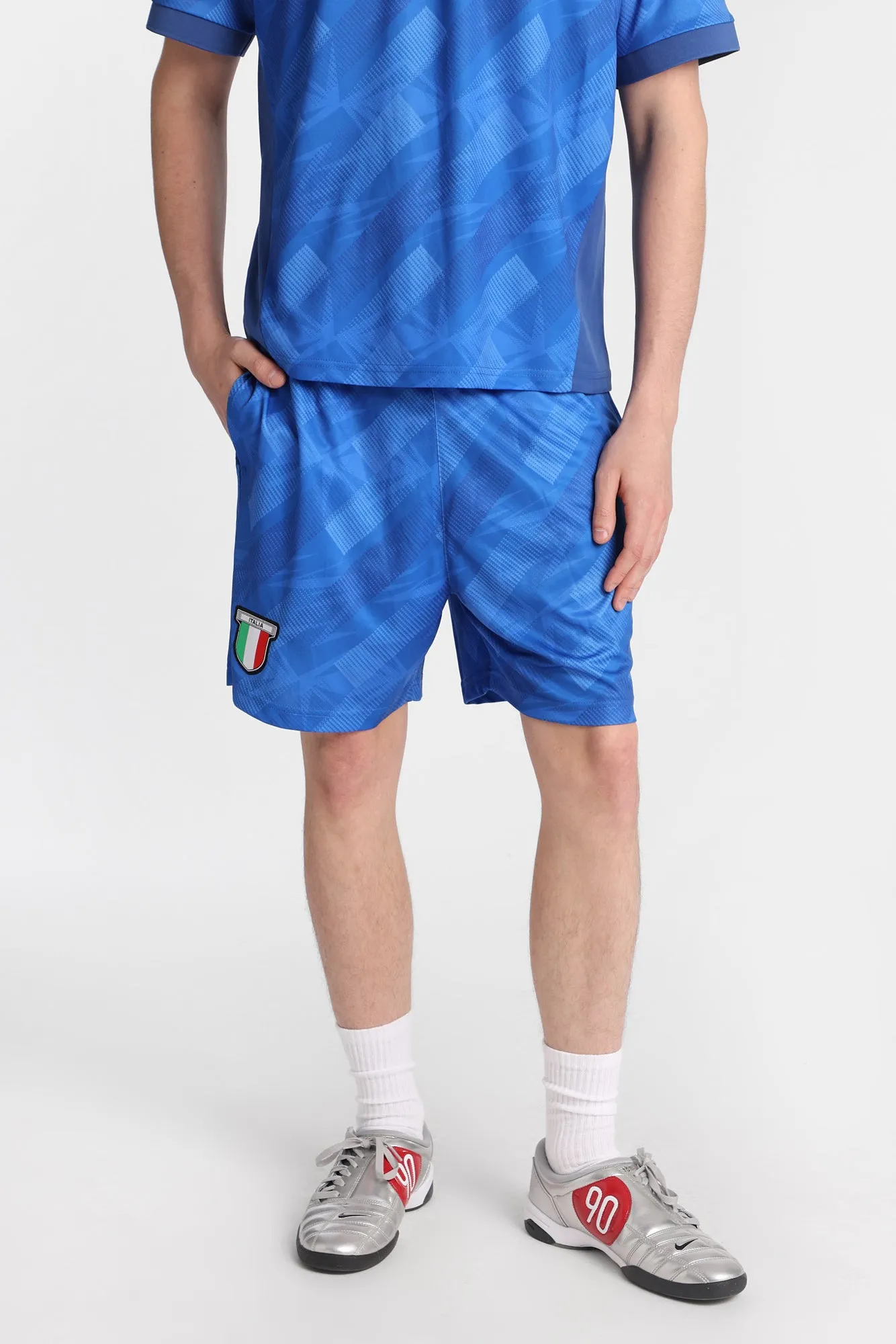 Italia Graphic Mesh Shorts sold by Bluenotes