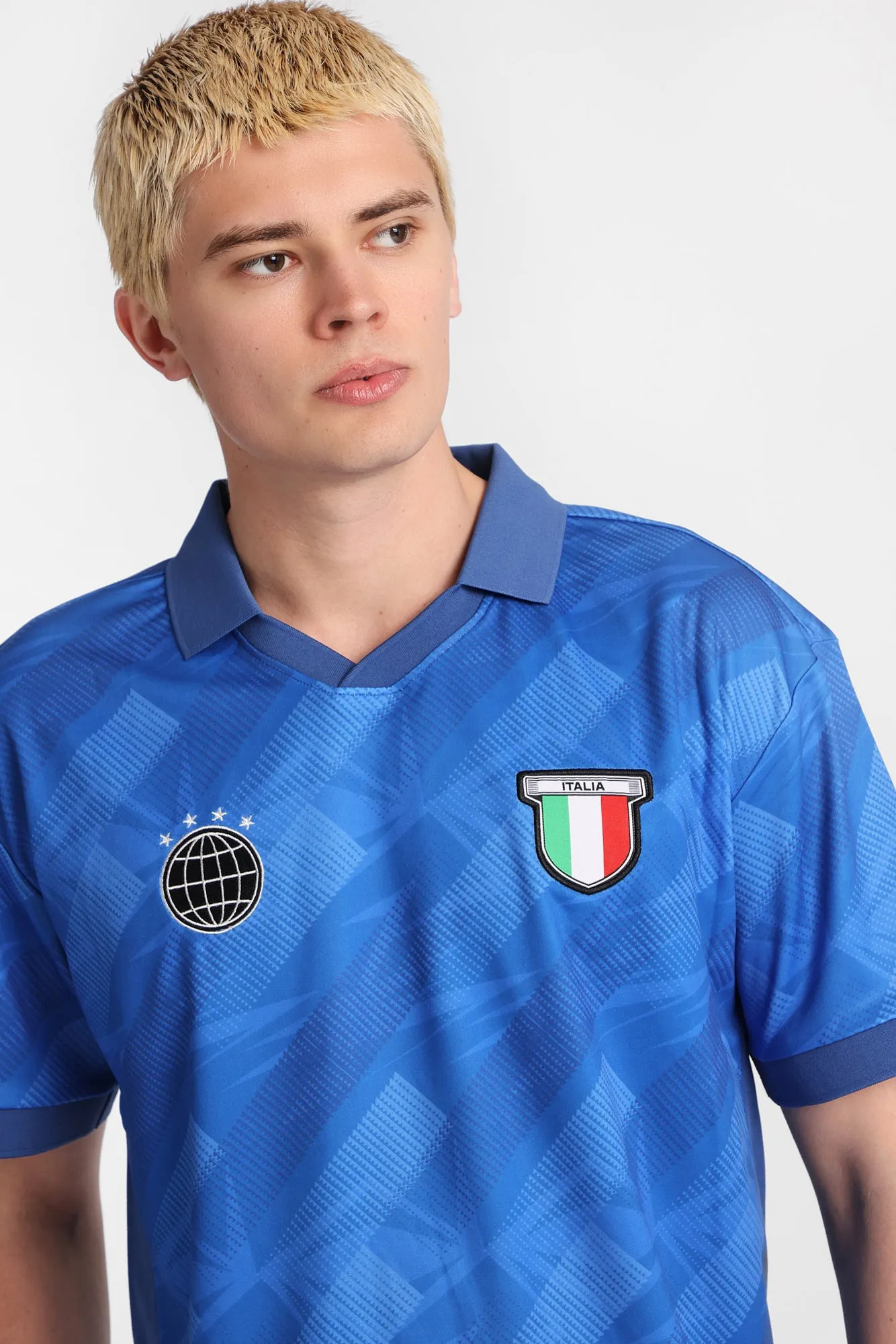 Italia 10 Graphic Oversized Polo Soccer Jersey sold by Bluenotes product image thumbnail 2