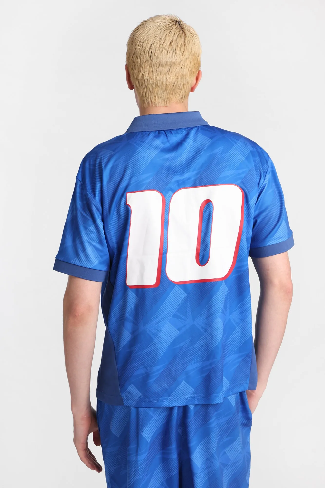 Italia 10 Graphic Oversized Polo Soccer Jersey sold by Bluenotes product image thumbnail 3