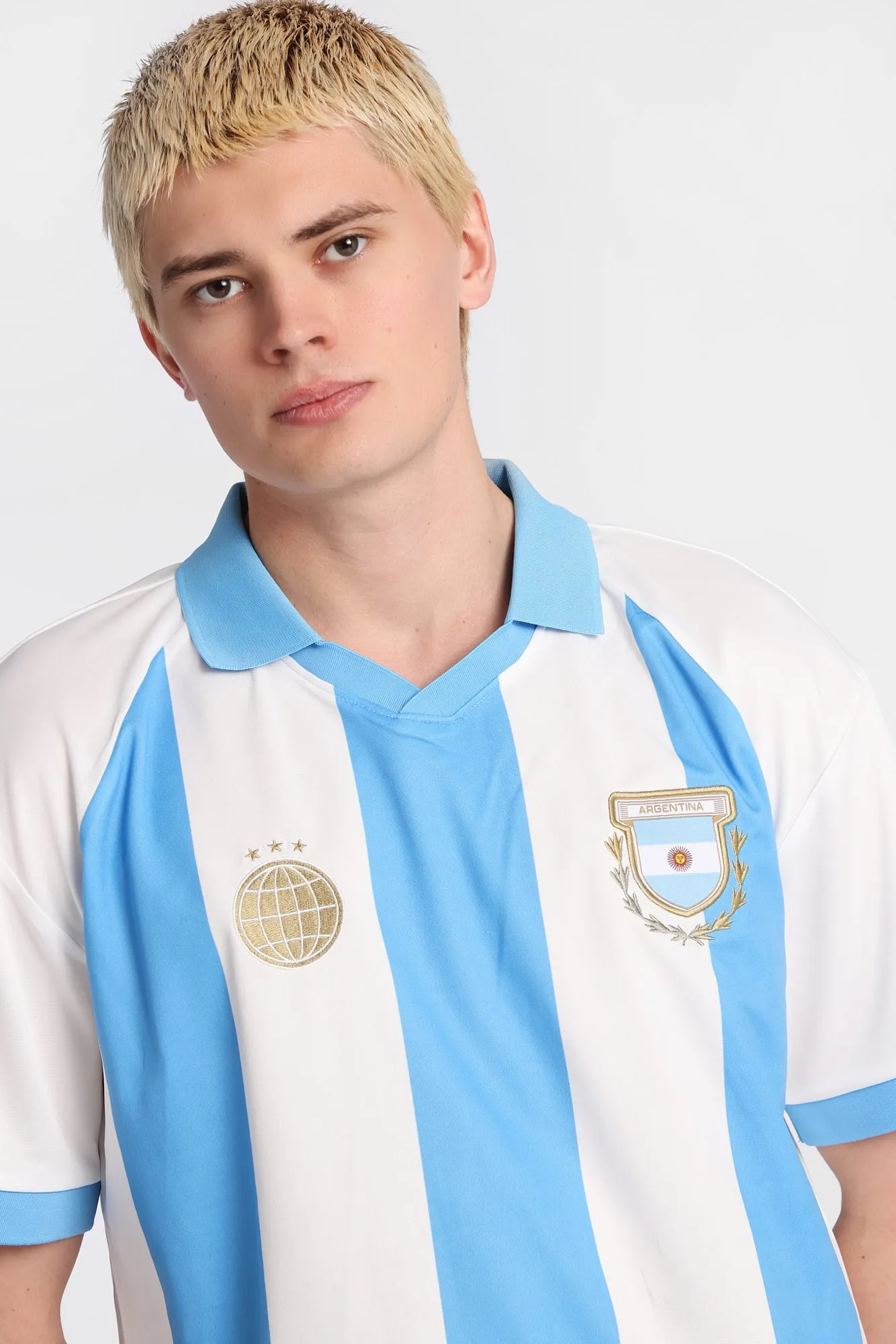Argentina 10 Graphic Oversized Polo Soccer Jersey sold by Bluenotes product image thumbnail 2