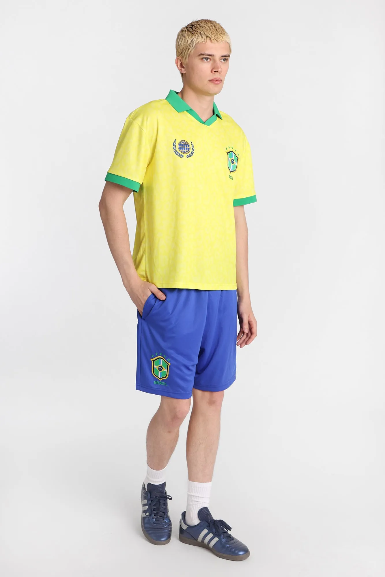 Brasil 10 Graphic Oversized Polo Soccer Jersey sold by Bluenotes product image thumbnail 4