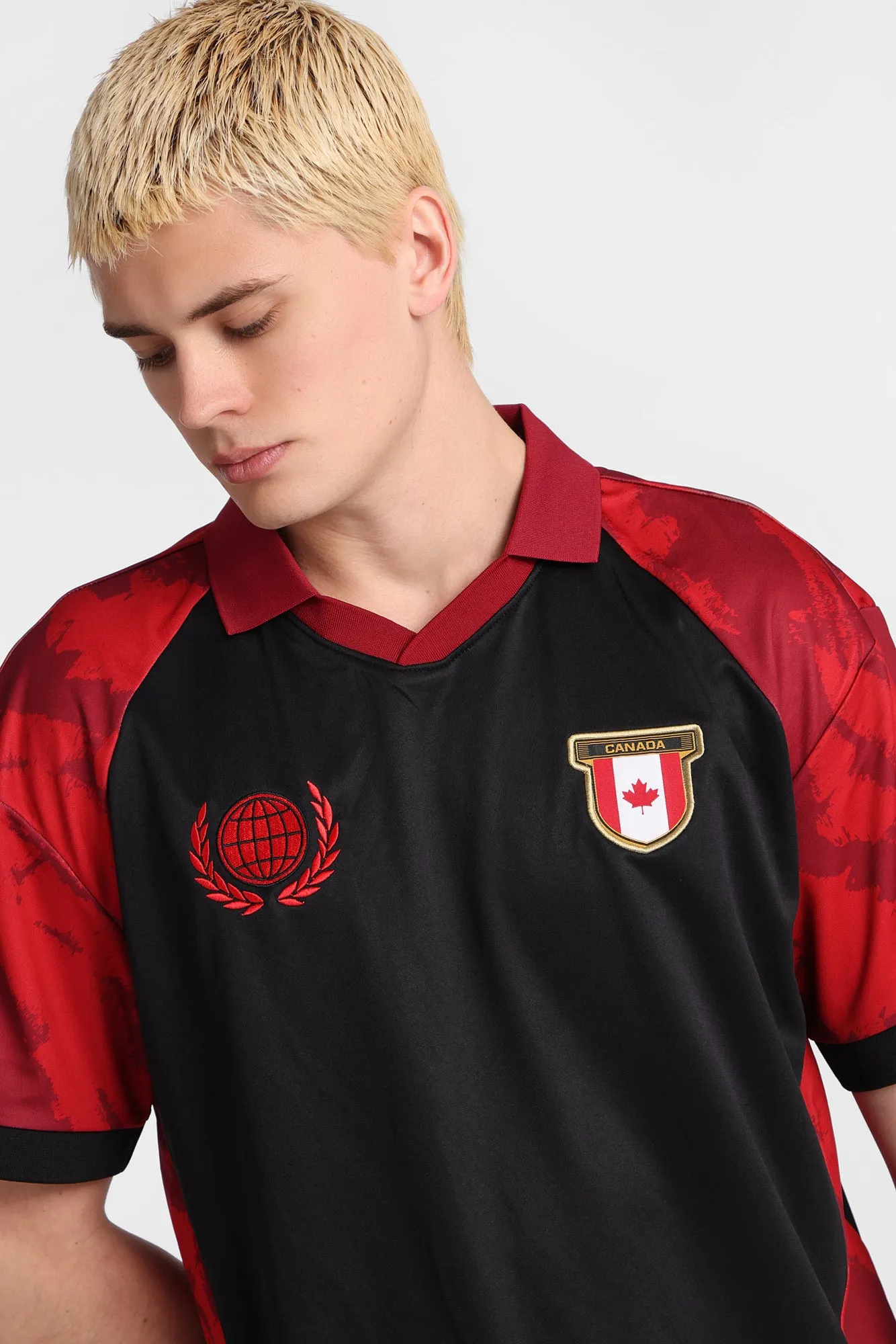Canada 10 Graphic Oversized Polo Soccer Jersey sold by Bluenotes product image thumbnail 2