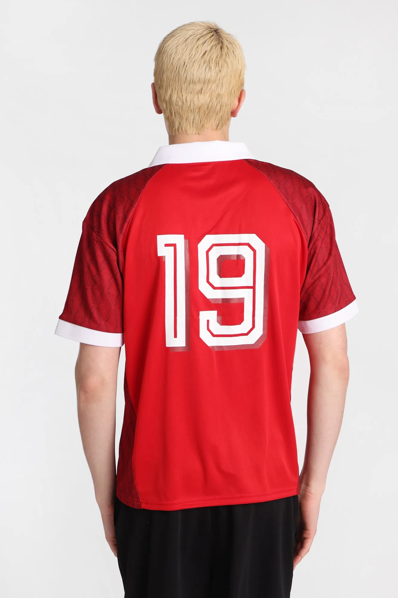 Canada 19 Graphic Oversized Polo Soccer Jersey sold by Bluenotes product image thumbnail 3