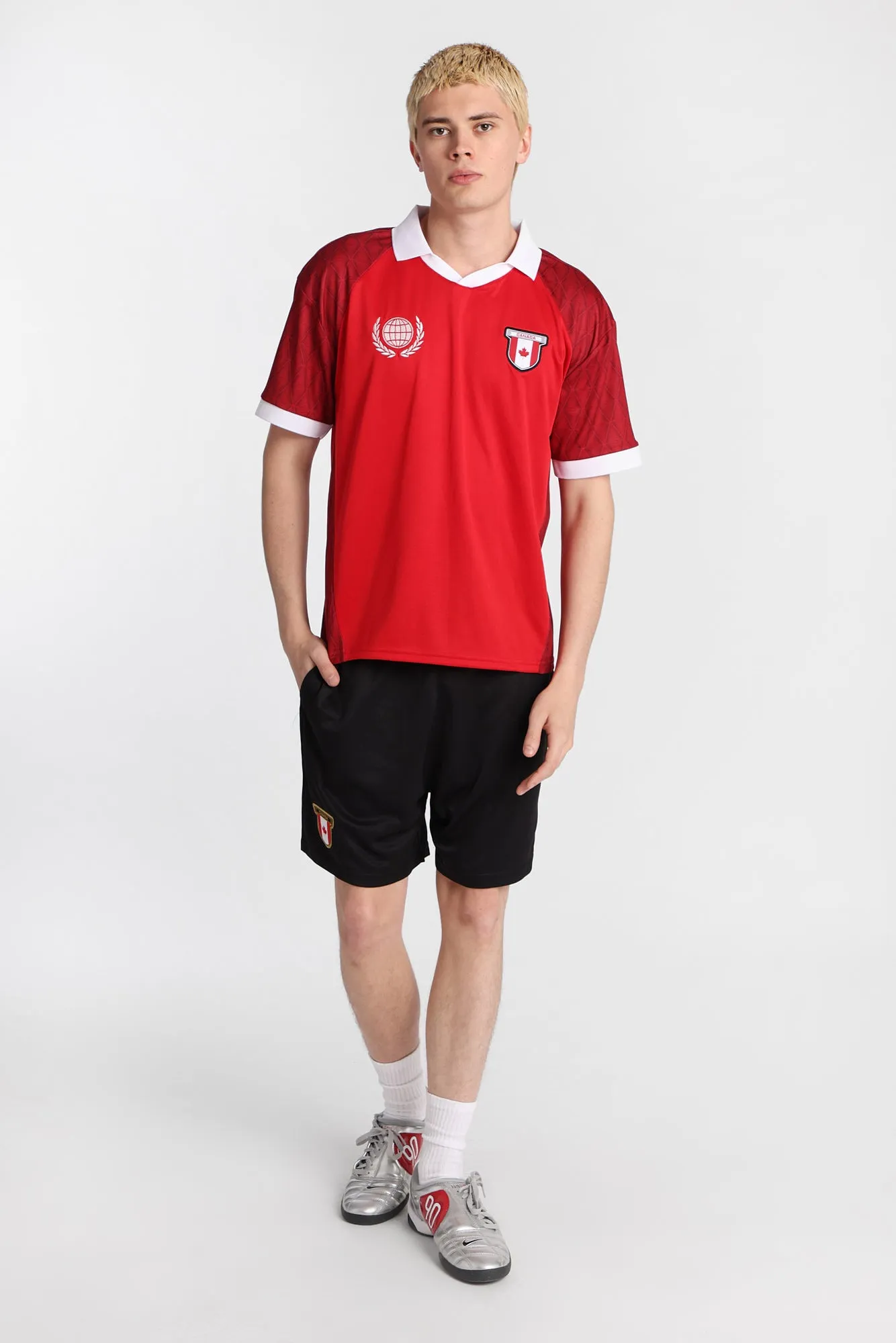 Canada 19 Graphic Oversized Polo Soccer Jersey sold by Bluenotes product image thumbnail 4