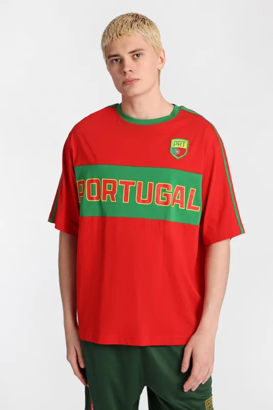 Portugal 7 Graphic Oversized Jersey Tee made by Bluenotes