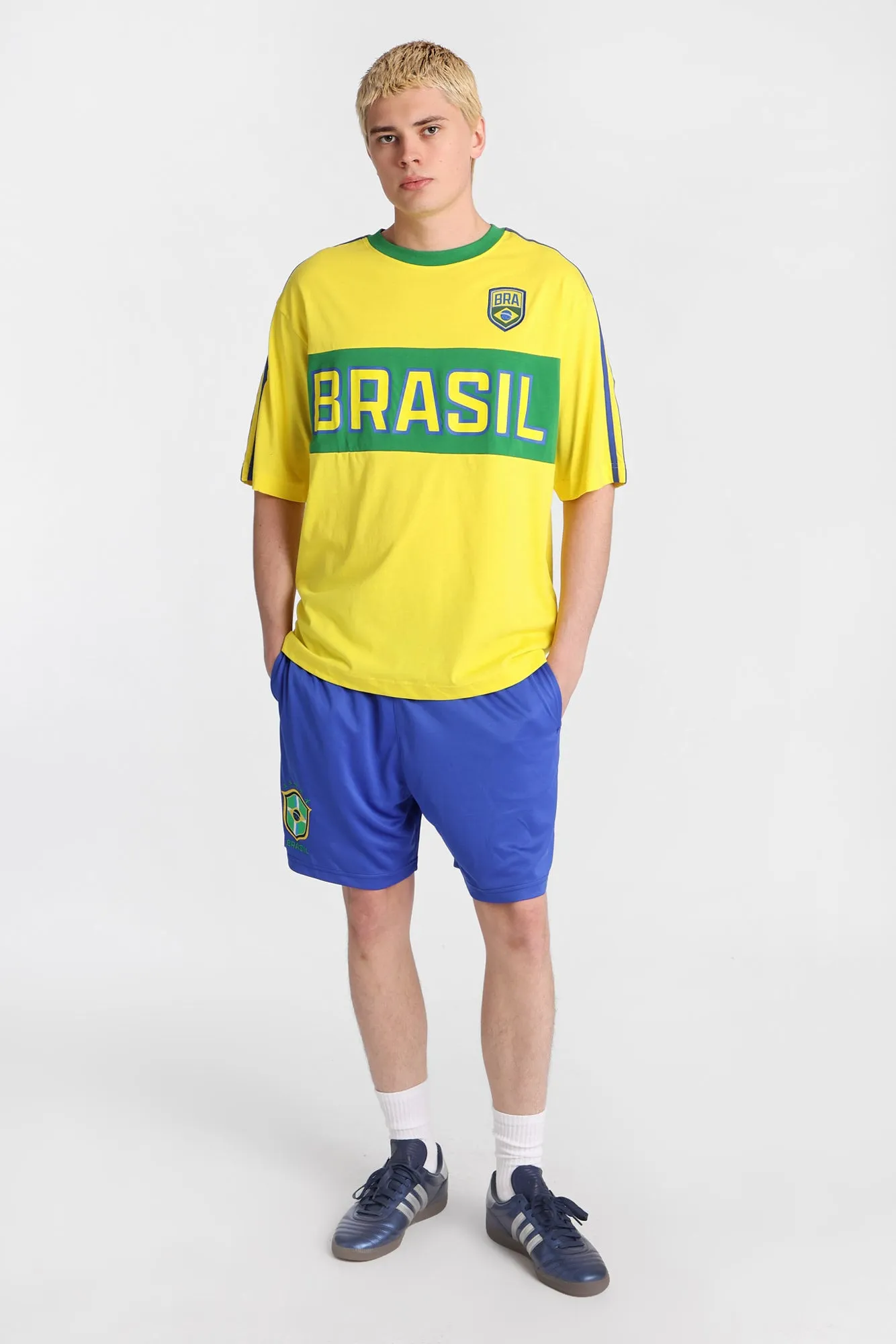 Brasil 10 Graphic Oversized Jersey Tee sold by Bluenotes product image thumbnail 4