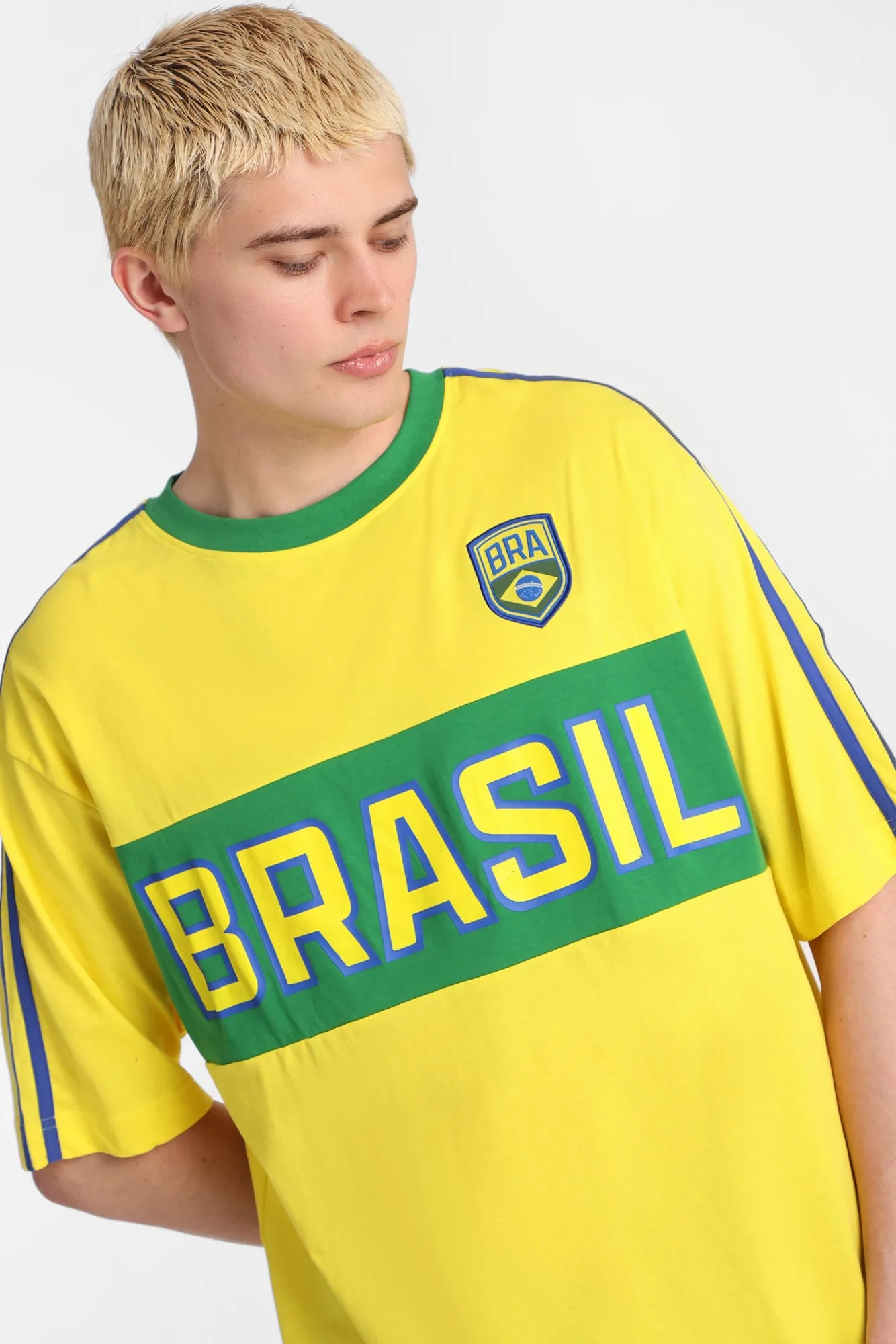 Brasil 10 Graphic Oversized Jersey Tee sold by Bluenotes product image thumbnail 2