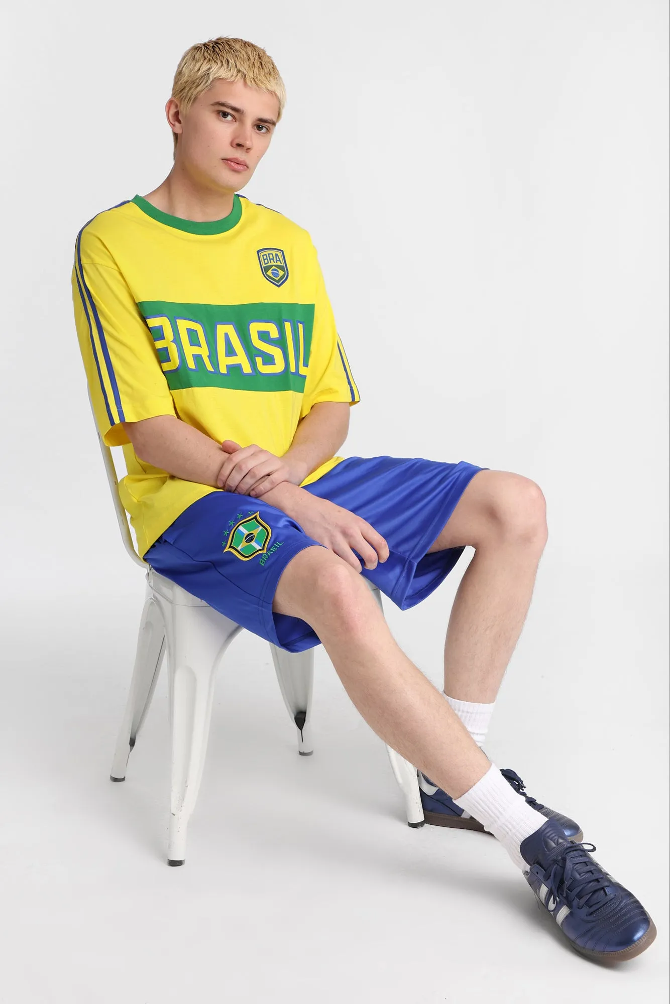 Brasil 10 Graphic Oversized Jersey Tee sold by Bluenotes product image thumbnail 5