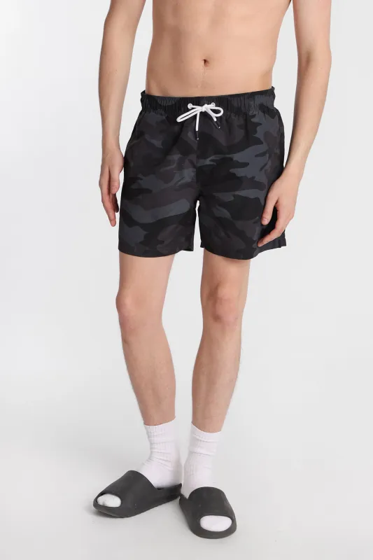 Tree Camouflage 5.5" Swim Shorts made by Bluenotes