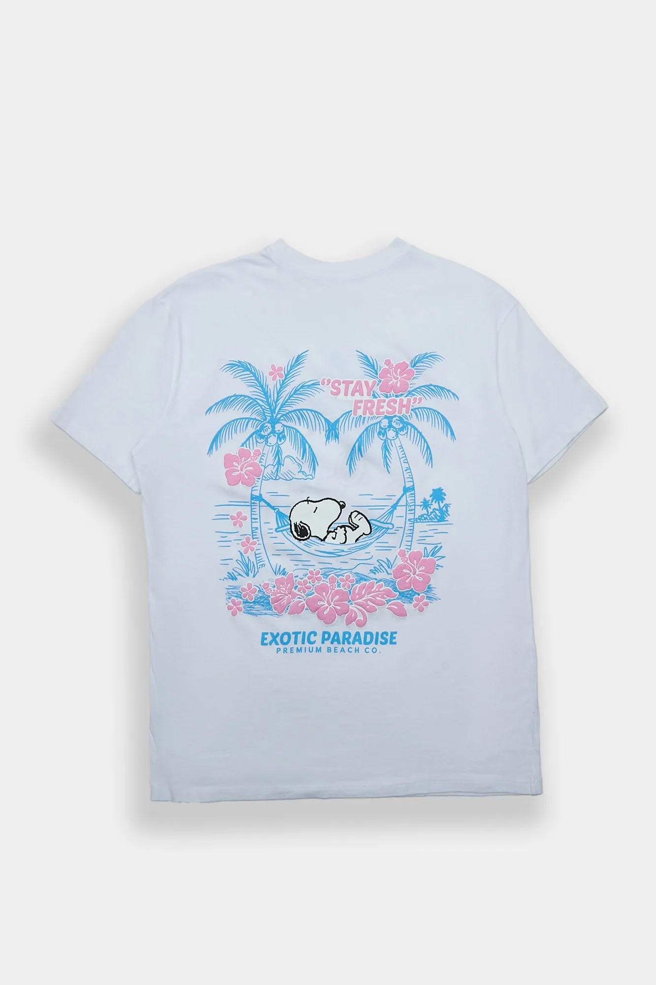 Peanuts Snoopy Since 1950 Hibiscus Graphic Boyfriend Tee sold by Bluenotes product image thumbnail 2