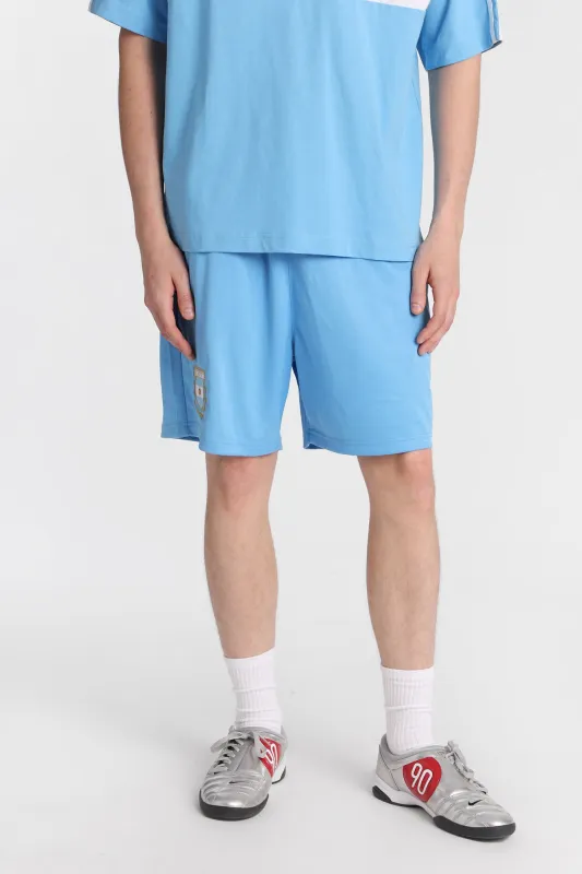 Argentina Graphic Mesh Soccer Shorts made by Bluenotes