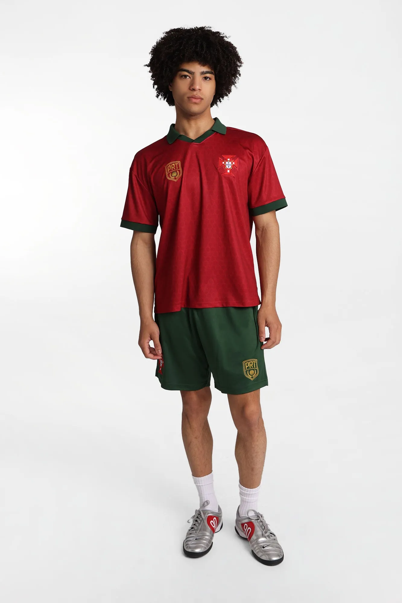 Portugal 7 Graphic Oversized Polo Soccer Jersey sold by Bluenotes product image thumbnail 4