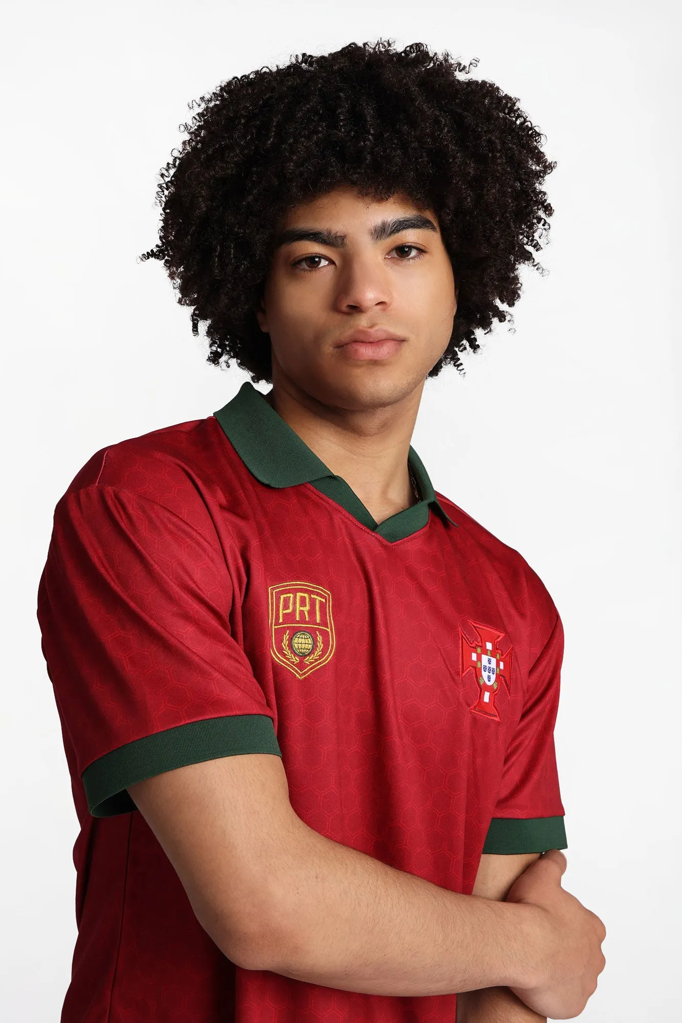 Portugal 7 Graphic Oversized Polo Soccer Jersey sold by Bluenotes product image thumbnail 2