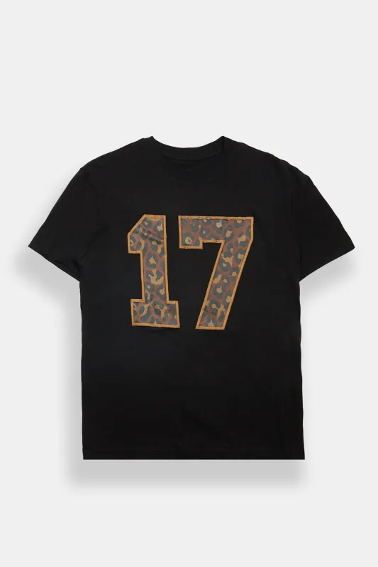 Leopard 17 Graphic Boyfriend Tee made by Bluenotes