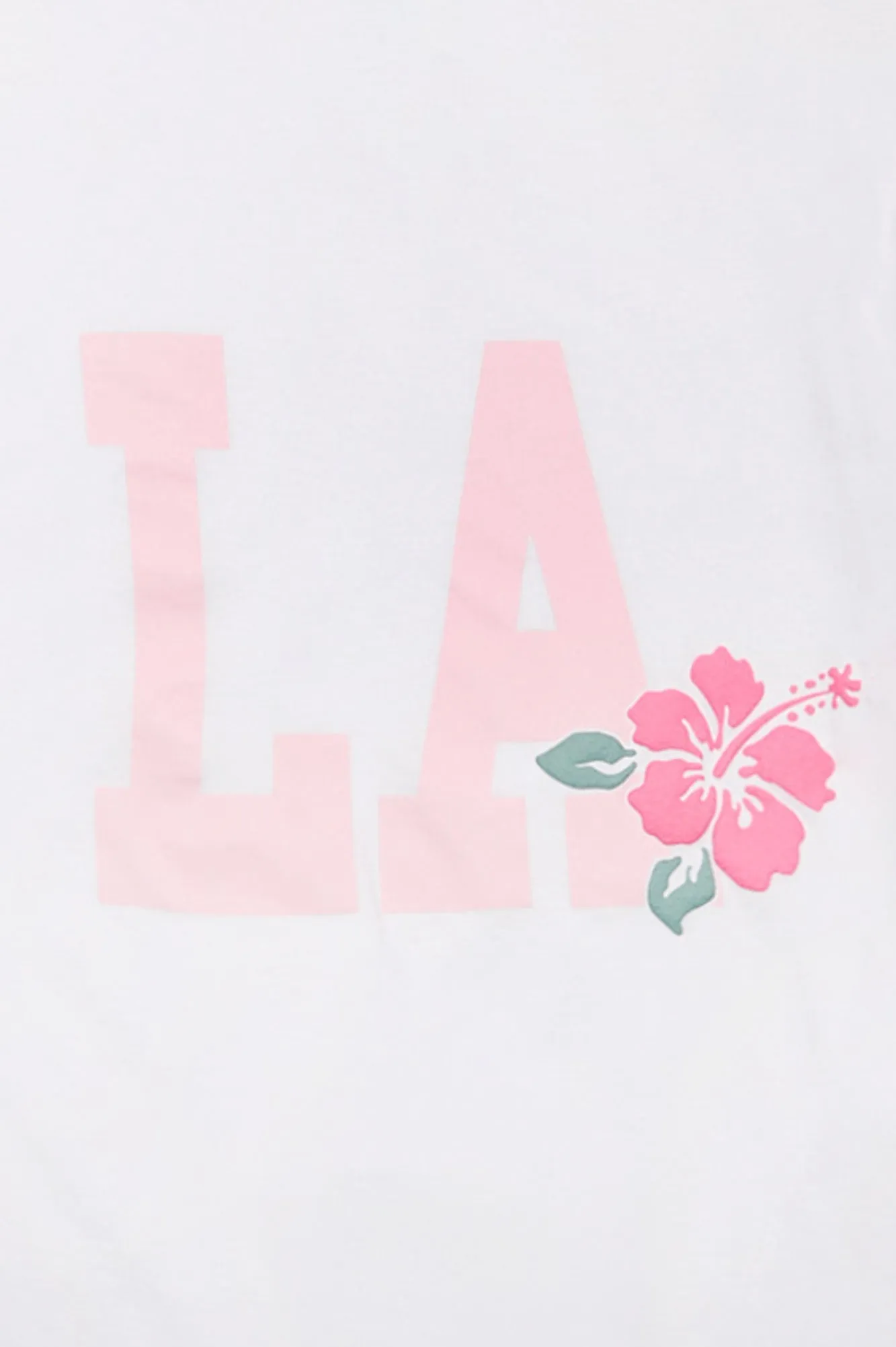 LA Hibiscus Graphic Boyfriend Tee sold by Bluenotes product image thumbnail 2