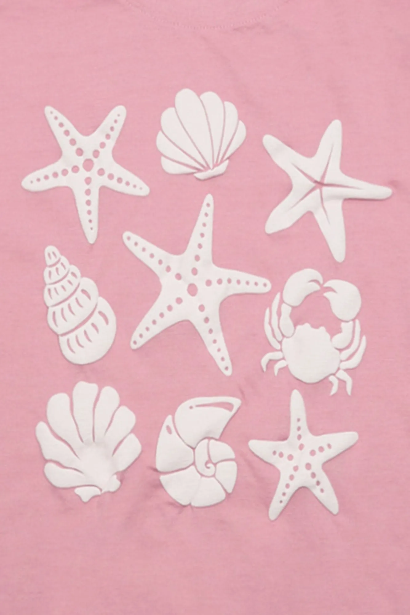 Sea Shells & Starfish Graphic Boyfriend Tee sold by Bluenotes product image thumbnail 2