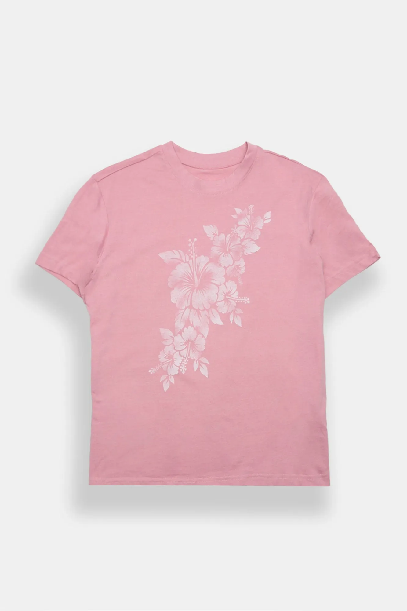 Hibiscus Graphic Boyfriend Tee sold by Bluenotes