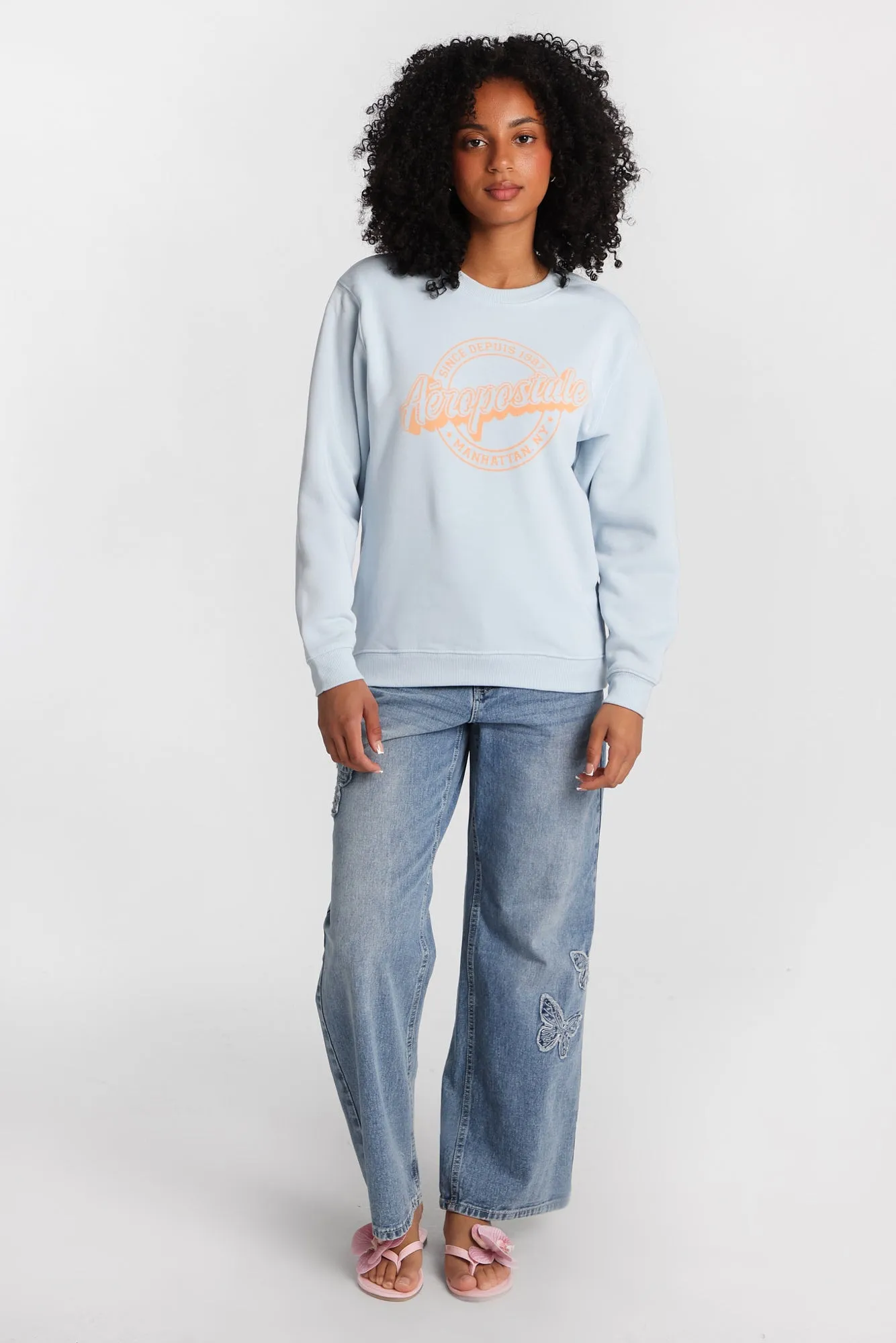 AERO Heritage Graphic Oversized Crew Neck Sweatshirt sold by Bluenotes product image thumbnail 4