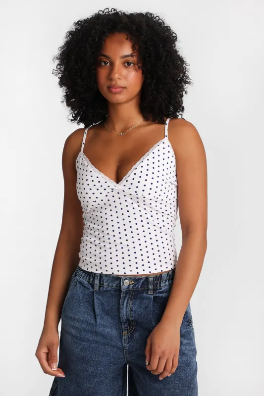 AERO Picot Trim Camisole made by Aeropostale