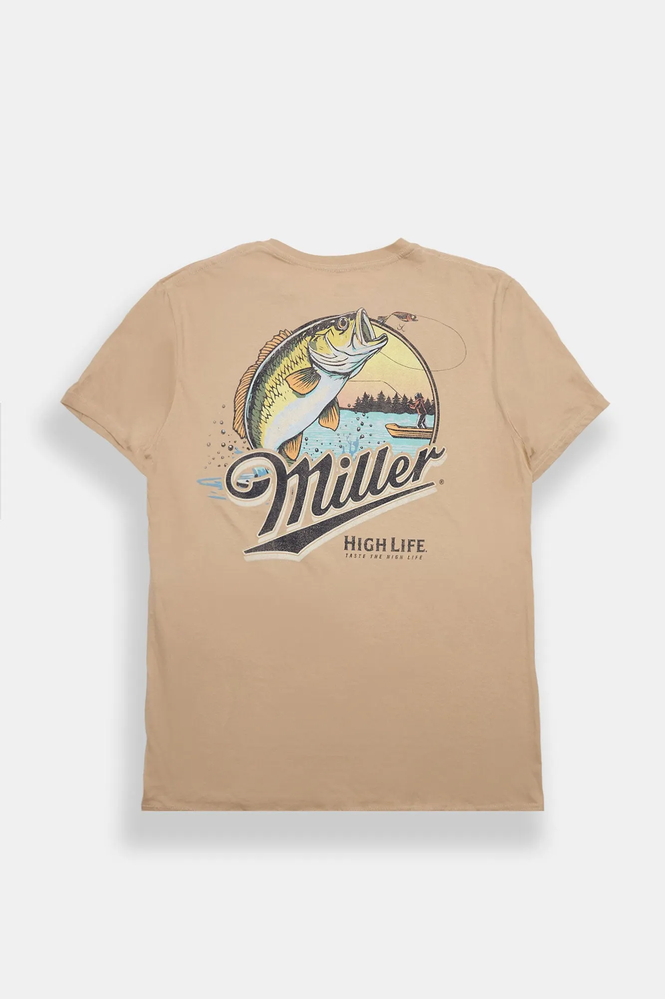 Miller High Life Gone Fishing Graphic Tee sold by Bluenotes