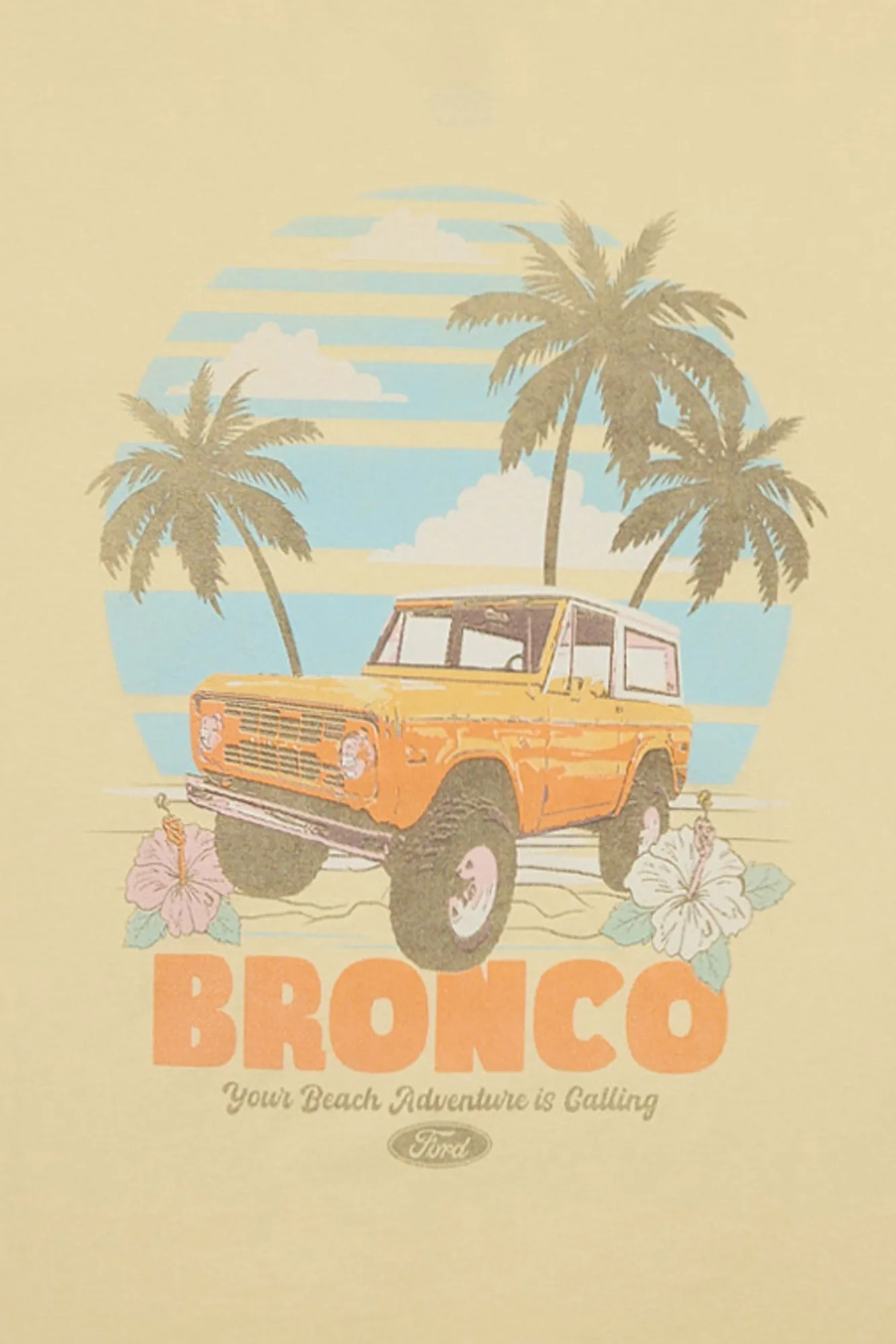 Ford Bronco Tropics Graphic Relaxed Boyfriend Tee sold by Bluenotes product image thumbnail 2