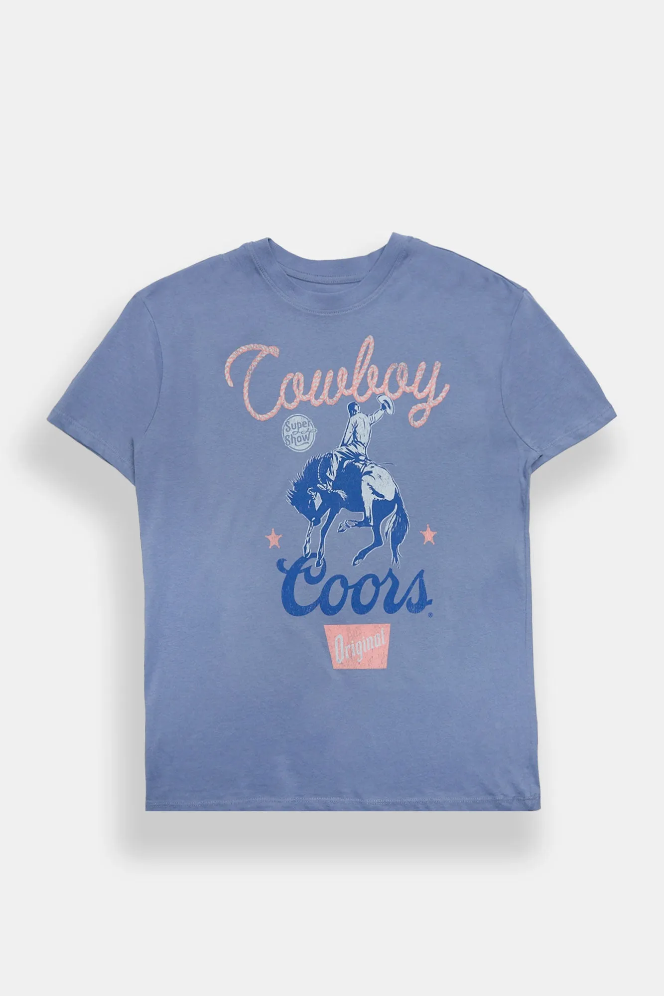 Coors Original Rodeo Season Cowboy Graphic Relaxed Boyfriend Tee sold by Bluenotes