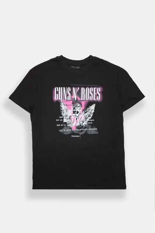 Guns N' Roses Graphic Relaxed Boyfriend Tee made by Bluenotes