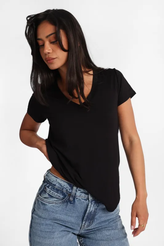 Crew Neck Relaxed Tee made by Bluenotes
