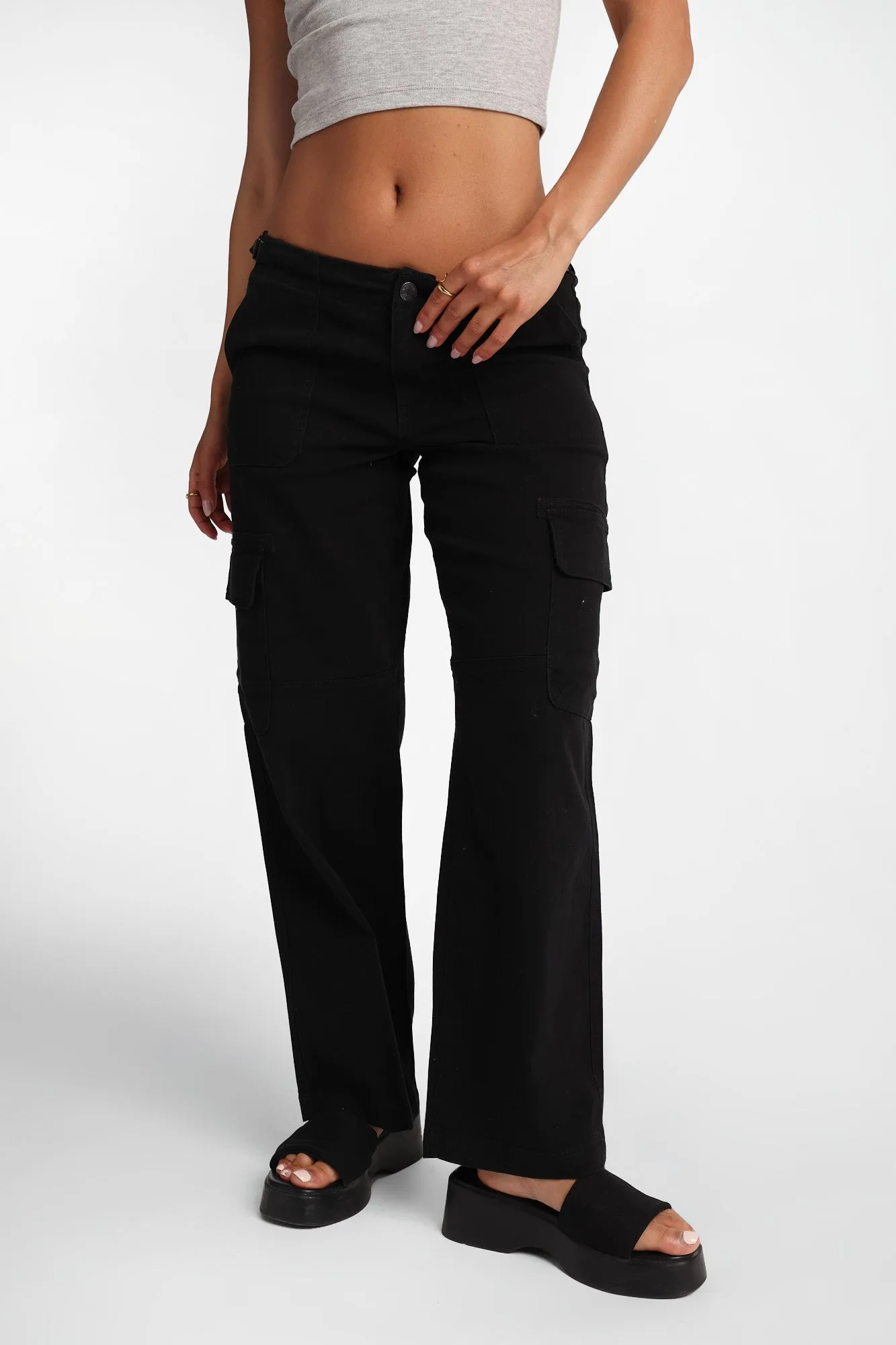 Low Rise Cargo Baggy Twill Pants sold by Bluenotes product image thumbnail 2