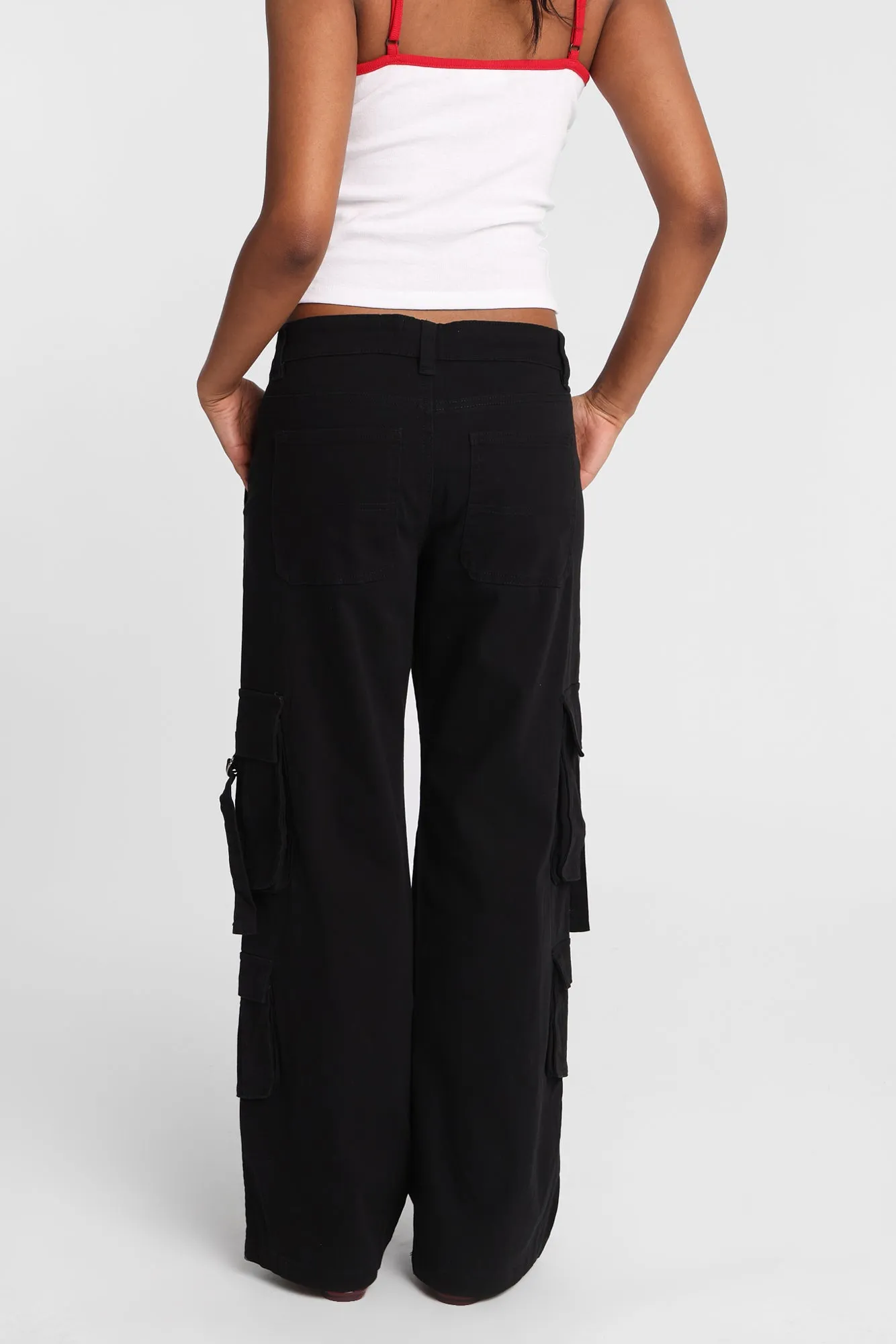 Low Rise D-Ring Cargo Baggy Twill Pants sold by Bluenotes product image thumbnail 4