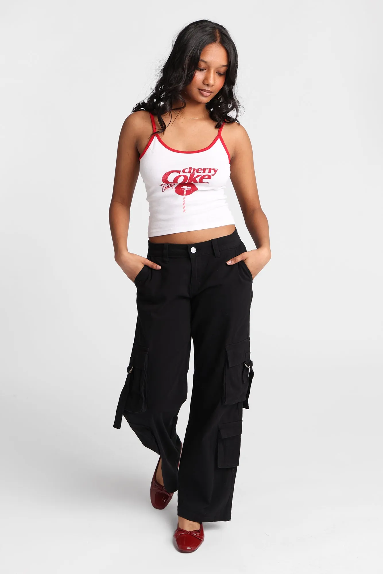 Low Rise D-Ring Cargo Baggy Twill Pants sold by Bluenotes product image thumbnail 5