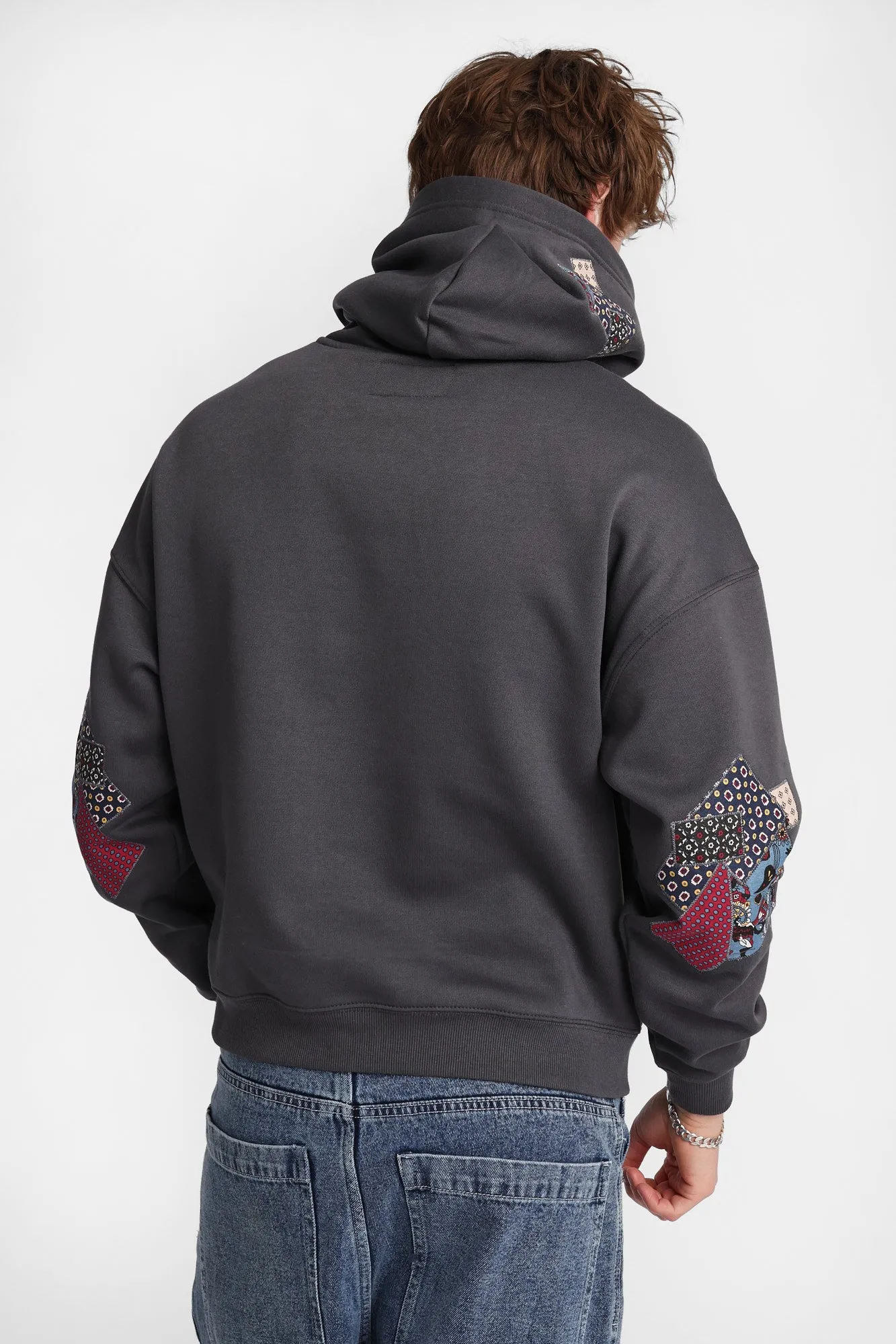 North Western Patchwork Boxy Hoodie sold by Bluenotes product image thumbnail 4