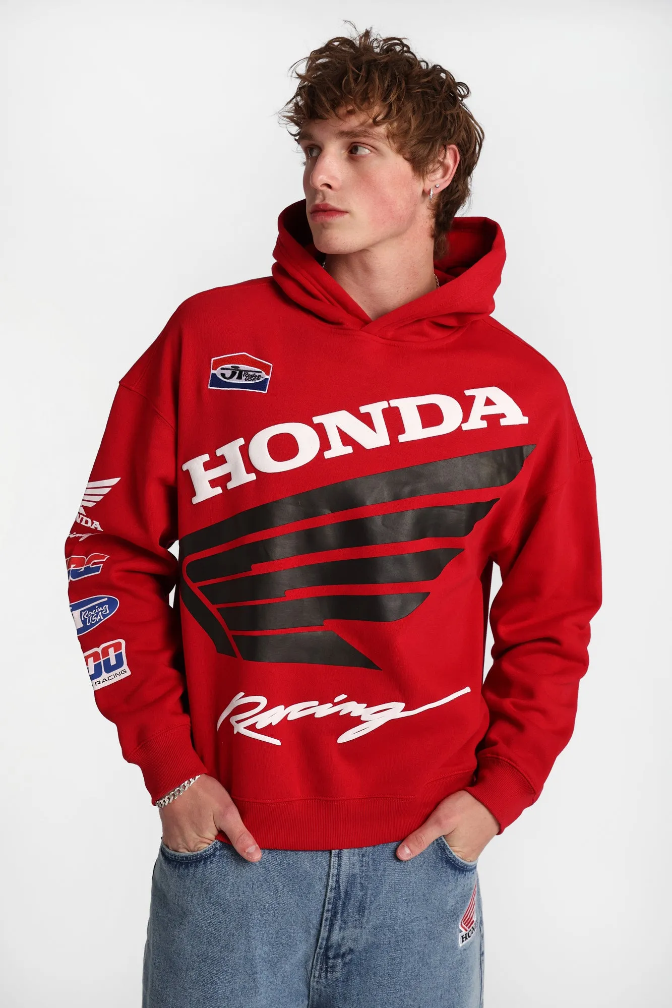 Honda Racing Wing Graphic Hoodie sold by Bluenotes