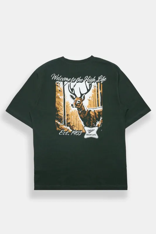 Miller Since 1903 Deer Graphic Oversized Tee made by Aeropostale