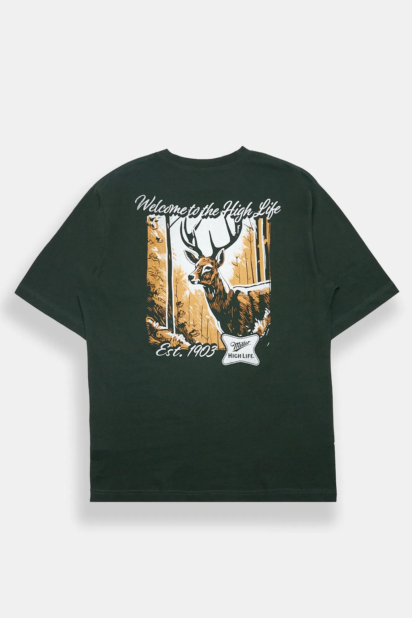 Miller Since 1903 Deer Graphic Oversized Tee sold by Bluenotes