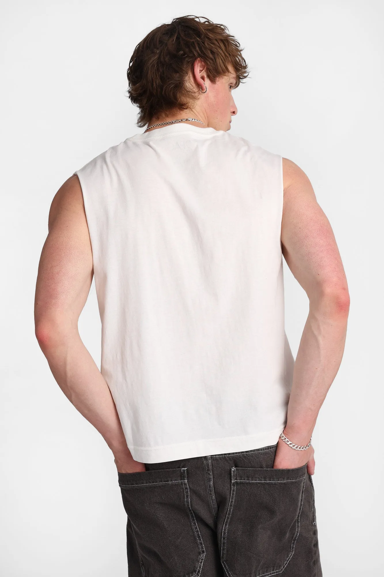 Tupac Puff Print Graphic Oversized Tank Top sold by Bluenotes product image thumbnail 3