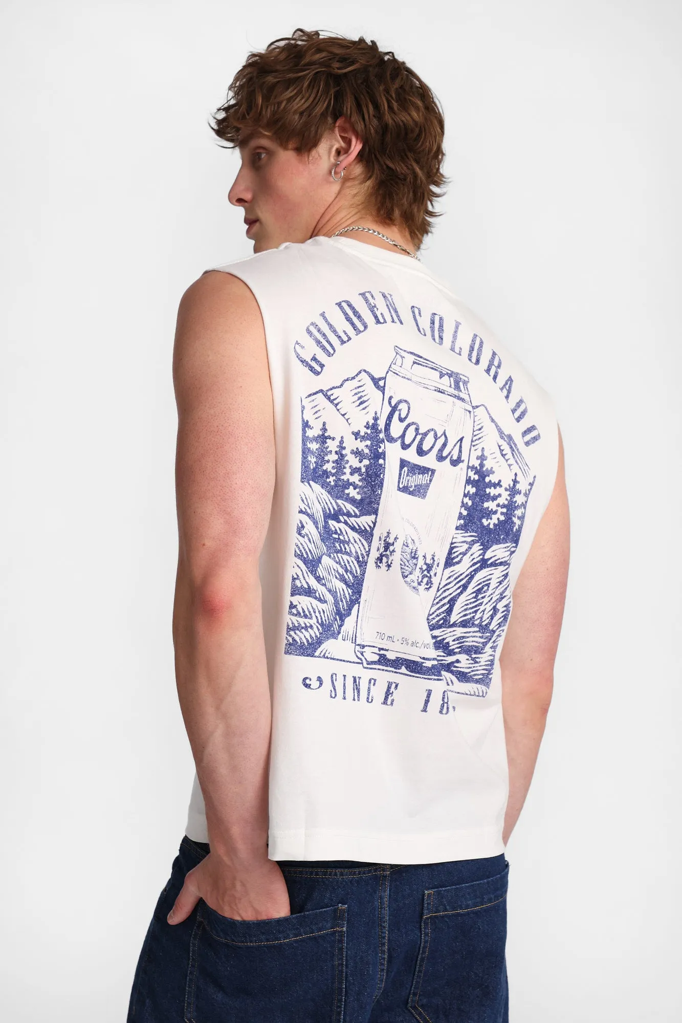 Coors Golden Colorado Graphic Oversized Tank Top sold by Bluenotes product image thumbnail 3