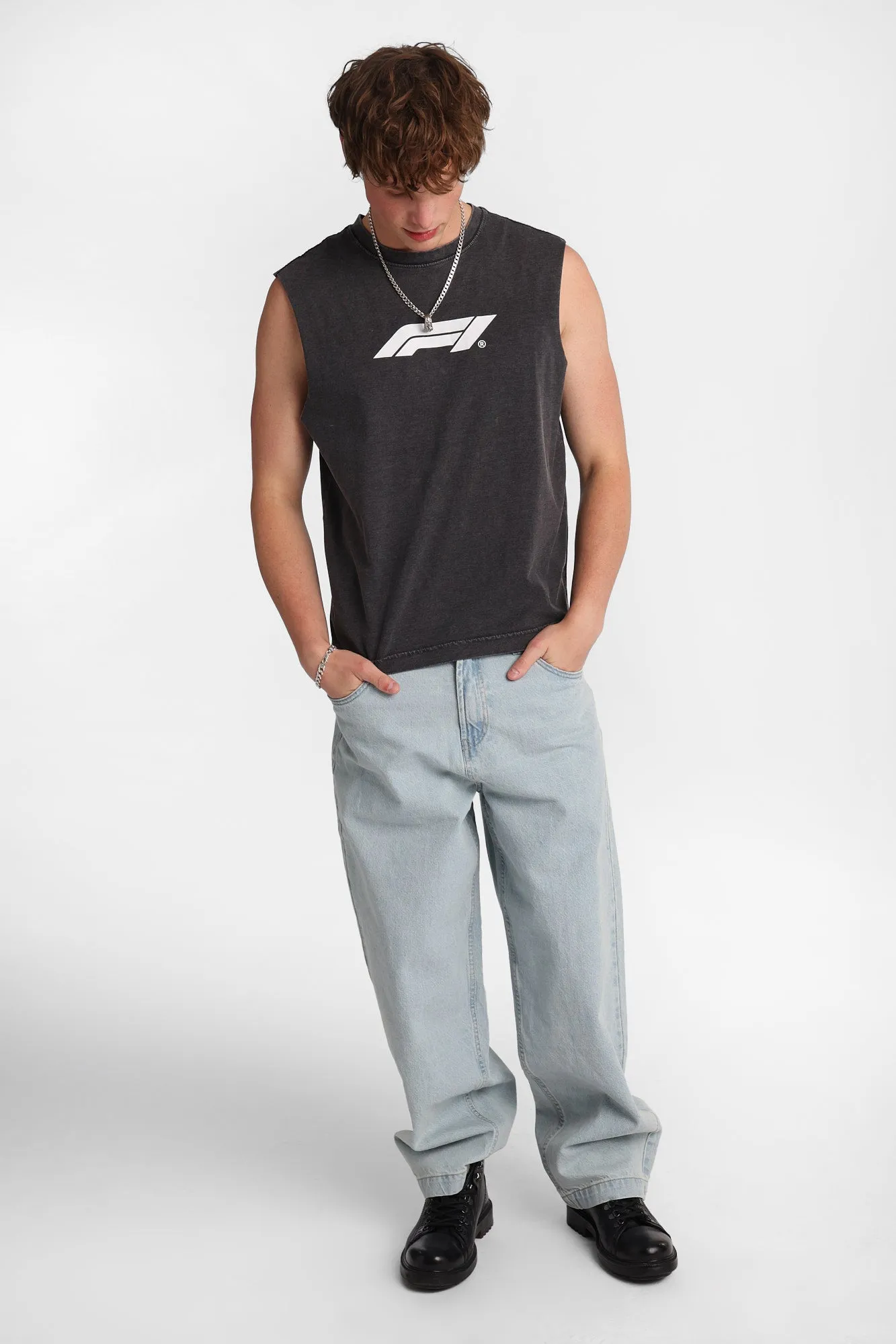 Formula 1 Graphic Oversized Tank Top sold by Bluenotes product image thumbnail 4