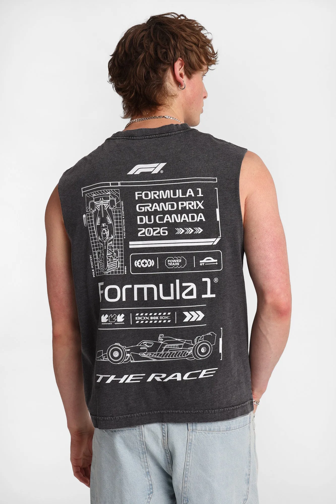 Formula 1 Graphic Oversized Tank Top sold by Bluenotes product image thumbnail 3