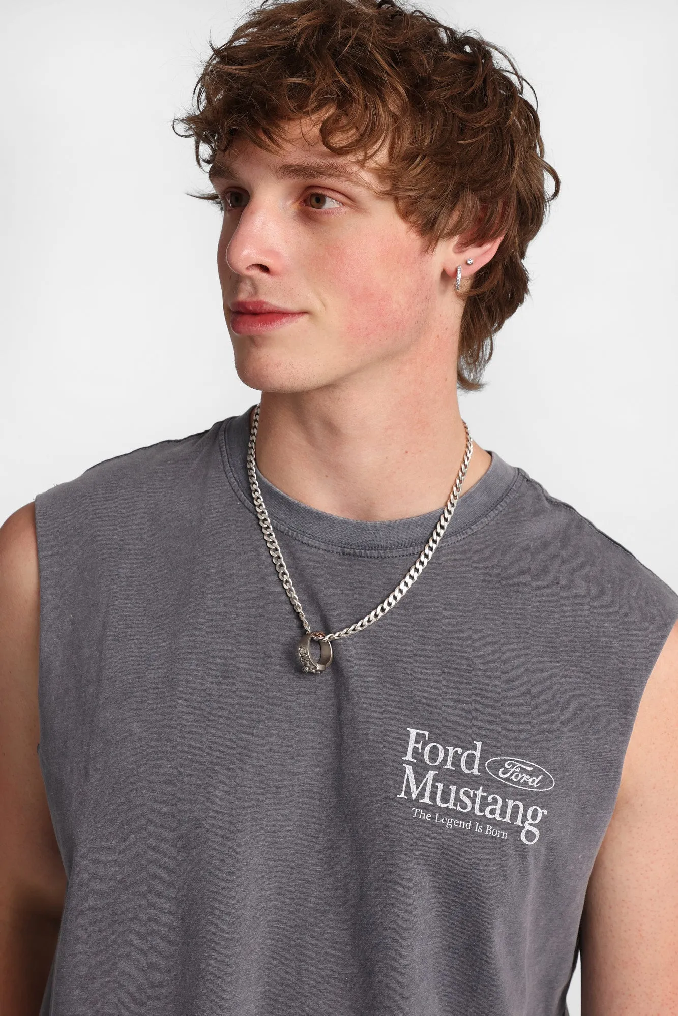 Ford Mustang Graphic Oversized Tank Top sold by Bluenotes product image thumbnail 2