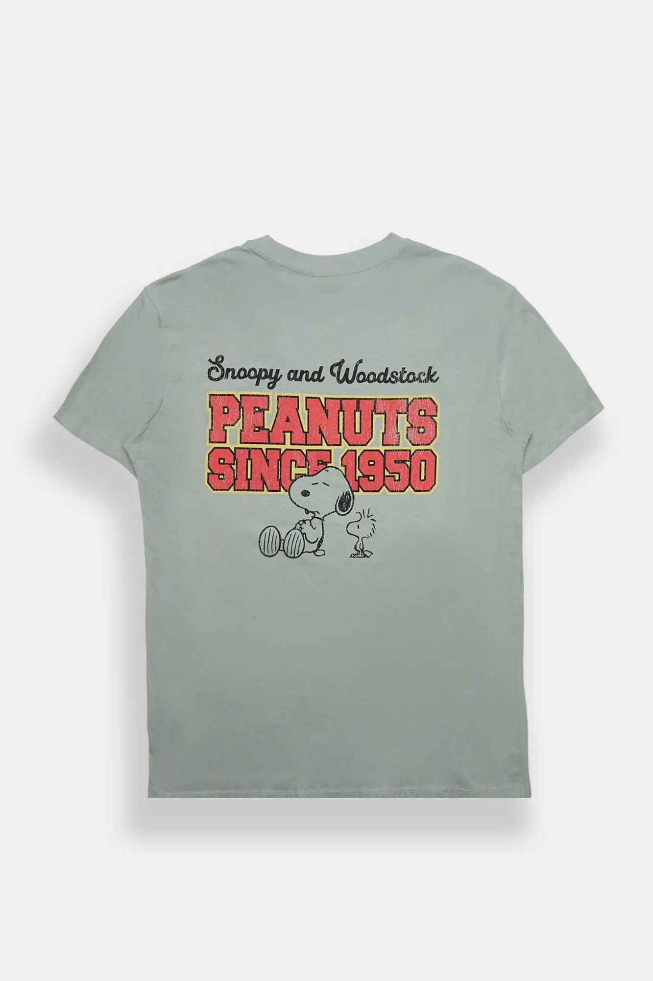 Peanuts Since 1950 Snoopy & Woodstock 96 Graphic Boyfriend Tee sold by Bluenotes