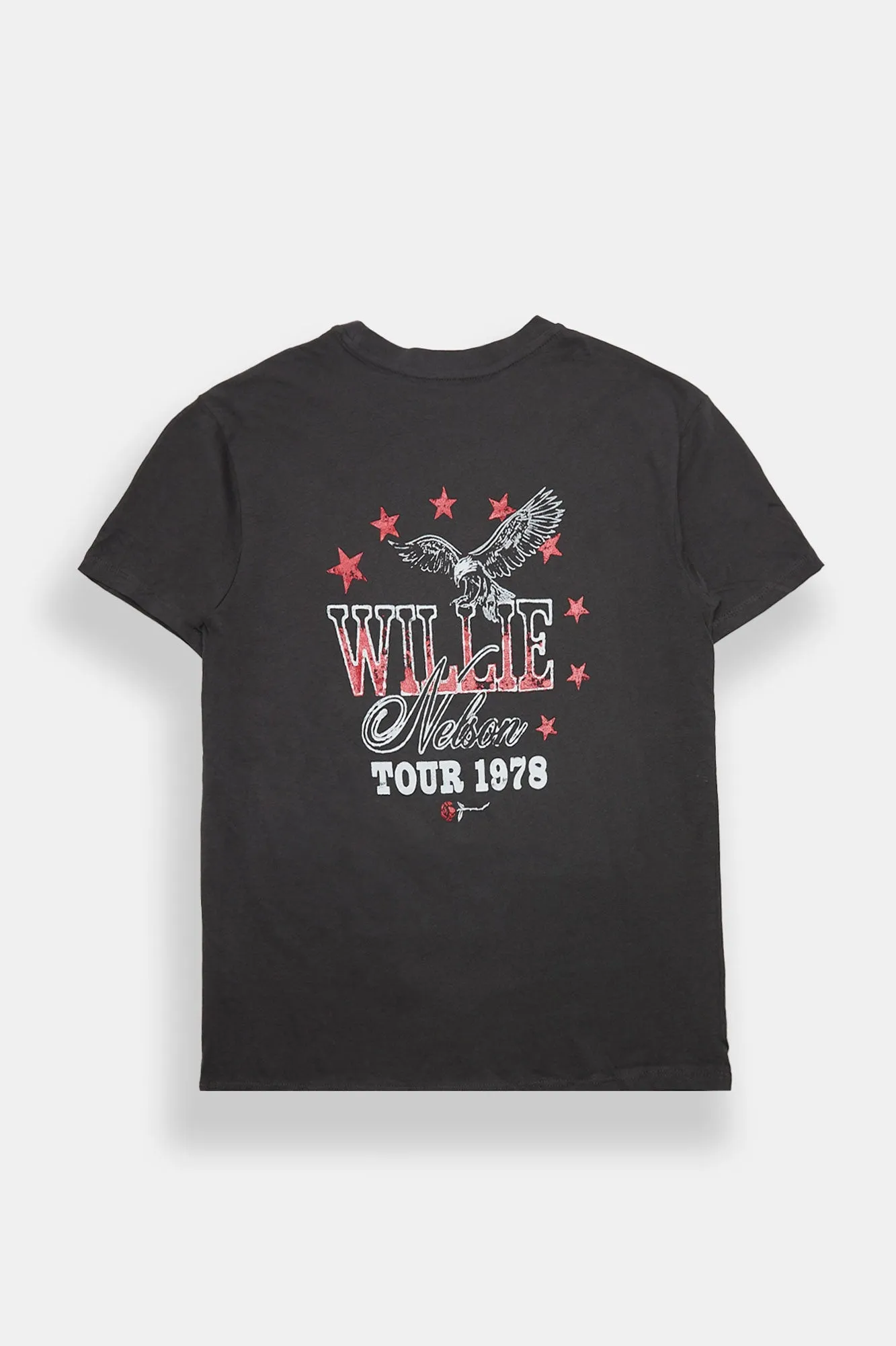 Willy Nelson Live On Stage Tour 1978 Graphic Boyfriend Tee sold by Bluenotes product image thumbnail 2