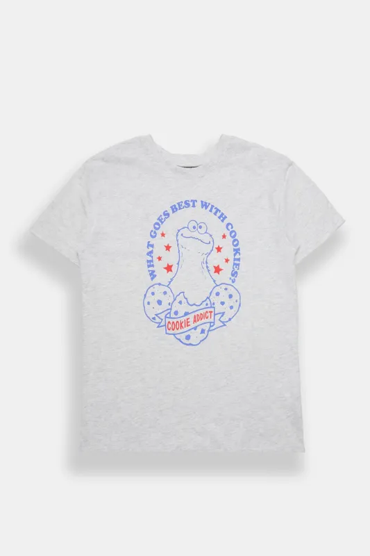 Cookie Monster Graphic Boyfriend Tee made by Aeropostale