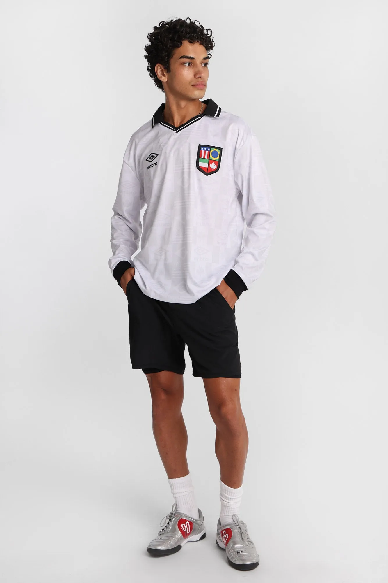 Umbro The World's Game Graphic Long Sleeve Polo Jersey sold by Bluenotes product image thumbnail 4
